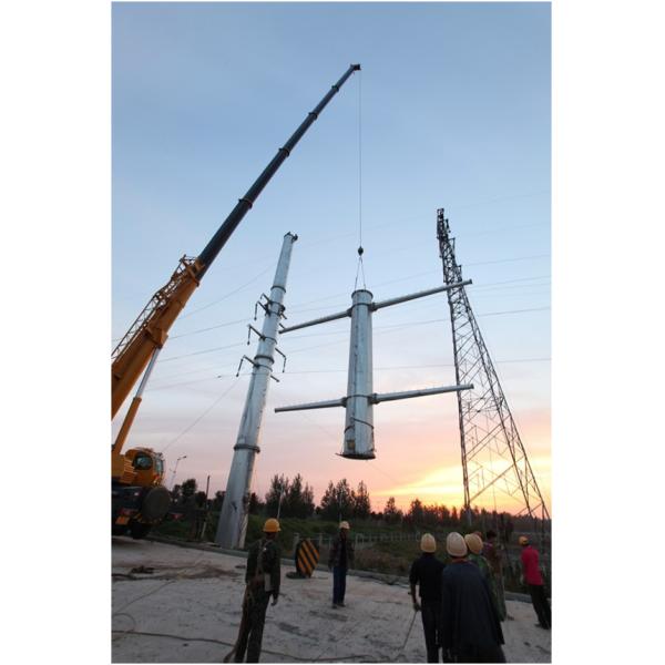 25FT Q235 гальванизировали стальной электрический поляка башни со стеной толщиной 7 25 mm | высота 30m