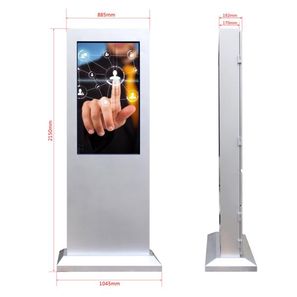 PC todo de 32 polegadas em um Signage do diodo emissor de luz Digital da exposição do LCD da propaganda exterior para o negócio