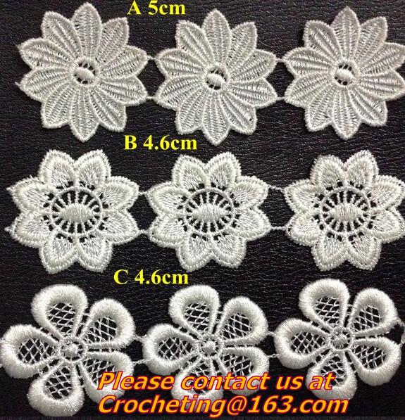 handmade hook needle crochet diy accessories three-dimensional flower