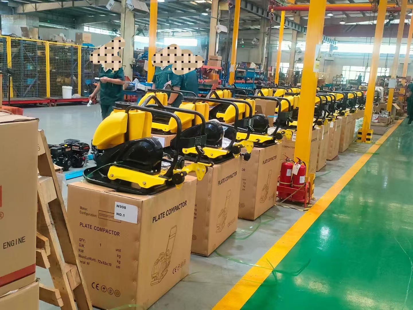 125kg Reverisble Type Gasoline Power Vibrating Plate Compactor Export in Kenya