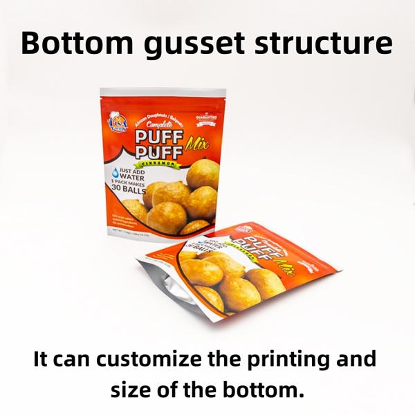 Bolsa de embalaje para snacks con diseño personalizado laminado de alta calidad al por mayor.