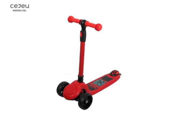 Red Kids 3 Wheel Kick Scooter Suitable For Birthday Gifts