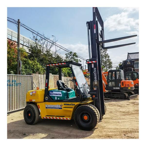 Original Paint 7 Ton Used Forklift 70 Komatsu Forestry Equipment