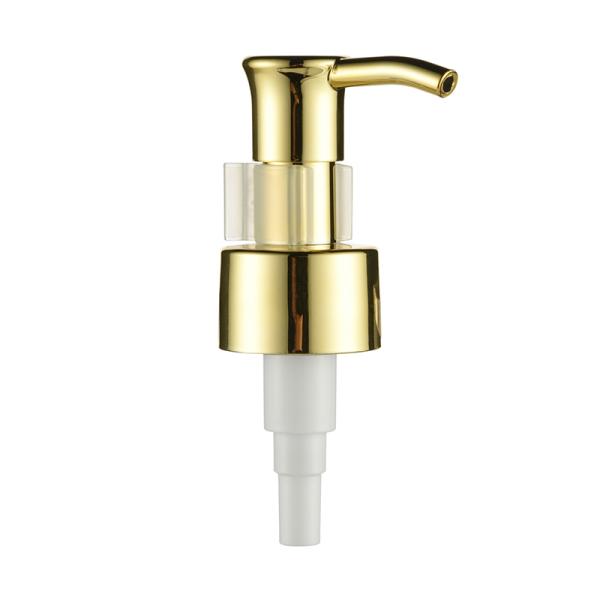 24mm Collar Liquid Pump Hiny Gold and Silver Anodized Aluminum Lotion Pump