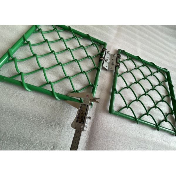 Green color With Frame 13.1mm welded bar PVC Coated Helideck Safety Mesh For Heliport use