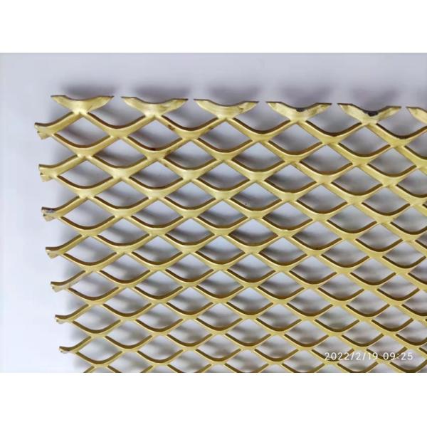 50mm*100mm 2mm Expanded Aluminium Mesh For Indoor And Outdoor Decoration
