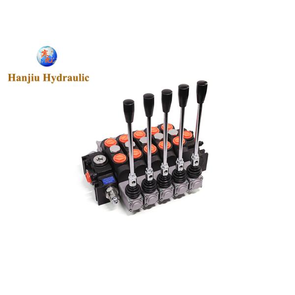 Dcv200 controle de manual direcional móvel secional do retorno da mola da posição da maneira 3 do banco 3 das válvulas 5