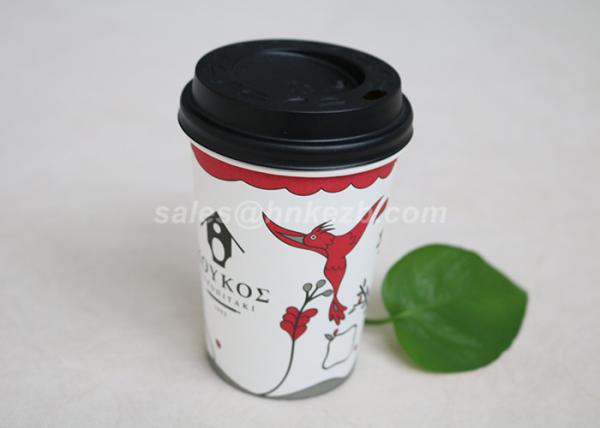 Mini 4oz Single Wall Paper Custom Disposable Coffee Cups With Lids