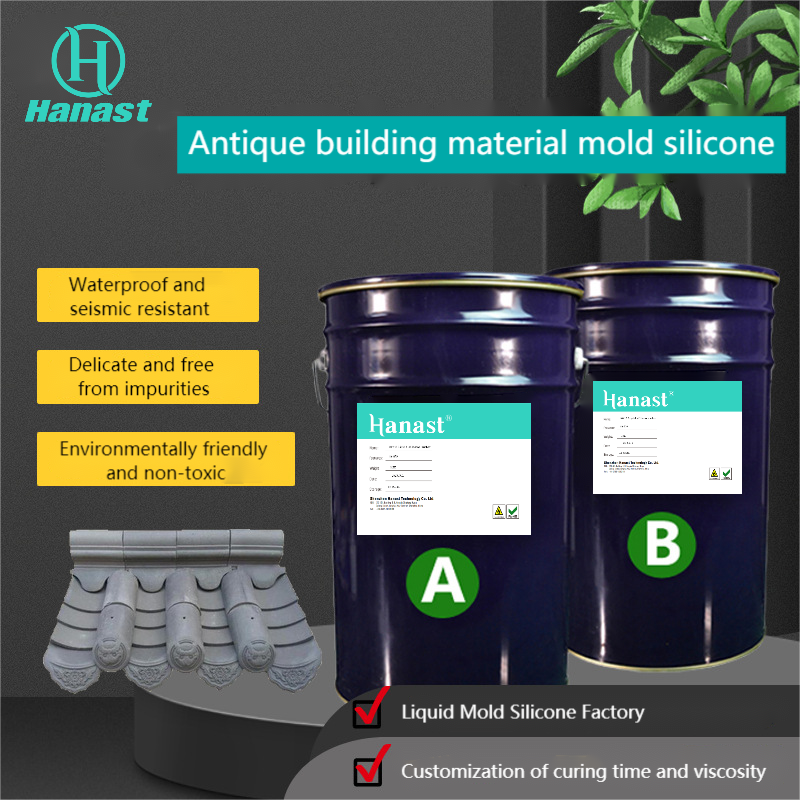 RTV2 Condensation Cure Liquid Silicone Rubber High Tear Strength Low Shrinkage For Architectural Culture Stone Molds