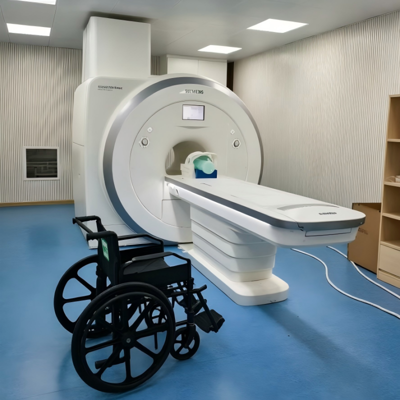 Pediatric Tilt-in-Space Non Magnetic MRI Wheelchair with Aluminum Alloy Frame and Five-Point Harness