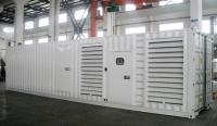 Tipo gerador diesel 800kw KTA38 do recipiente dos cummins do poder de 1000kva - sincronização de G2A