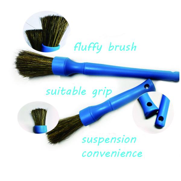 Natural Boar Hair Car Ac Vent Cleaner Brush Custom Synthetic