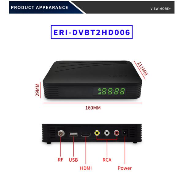 Настройка программного обеспечения Dvb T2 H265 Приемник с 1 AV-портом 1 USB-портом 1 RF-вводом