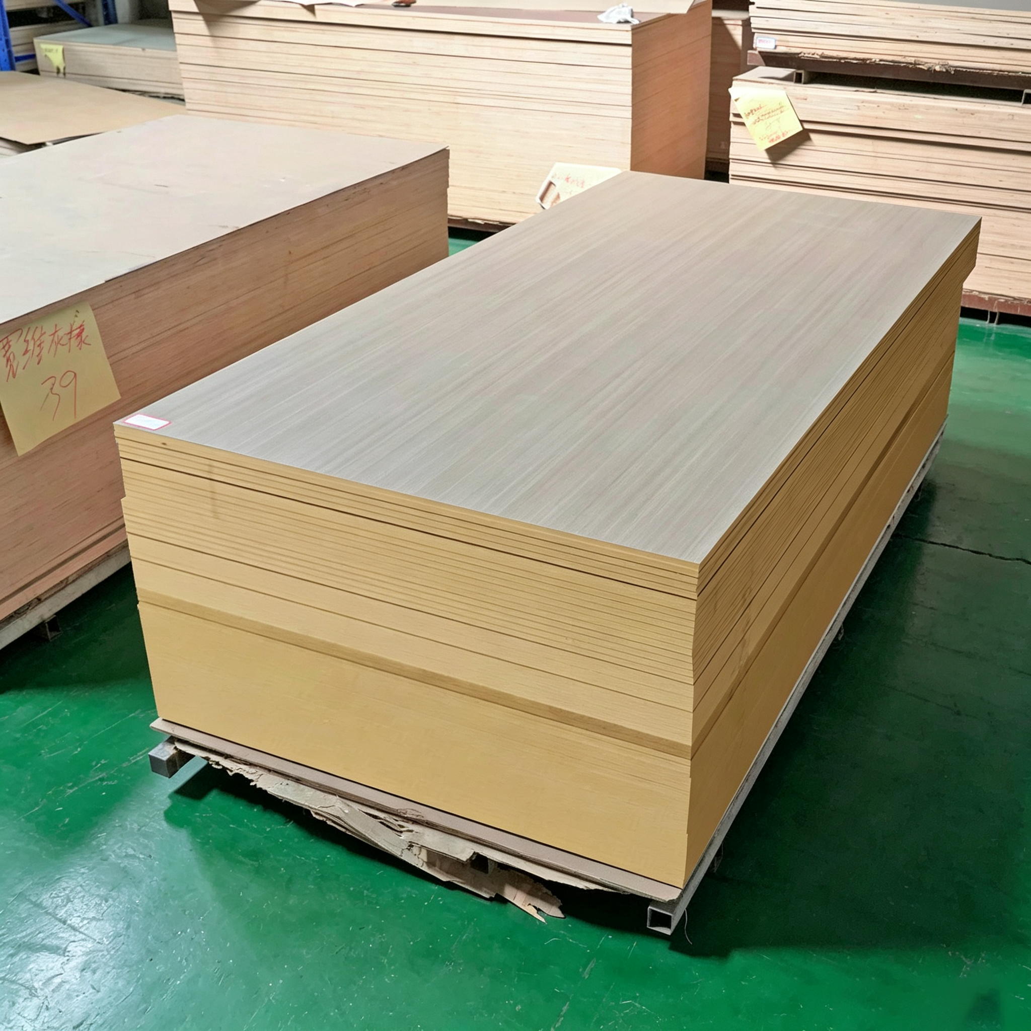 12mm HENF 4x8ft Melamine Plywood Board Panel For Hospital School Indoor Cabinet Furniture
