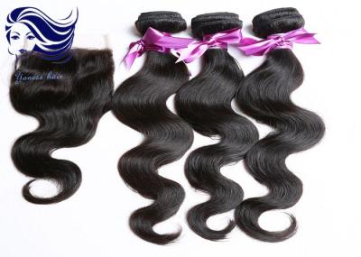 Cheveux lâches péruviens de Vierge de vague de doubles prolongements de trame de cheveux