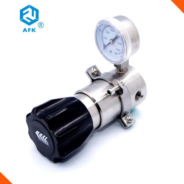 regulador de pressão traseira de aço inoxidável do gás 316l da baixa pressão 0~250psi