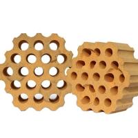 Hot Blast Furnace Regenerator 19 Holes Fireclay Checker Brick with 0.34% CaO Content