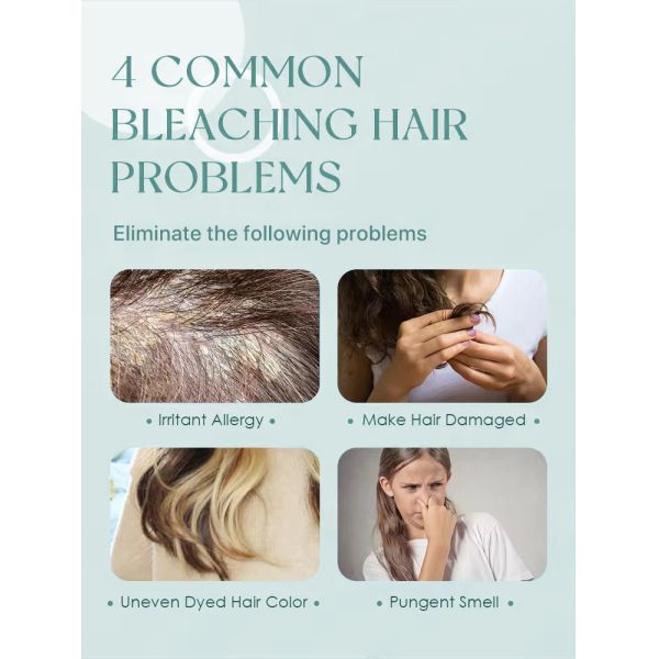 Poudre décolorante pour cheveux professionnelle de salon en vrac 50G qualité cosmétique