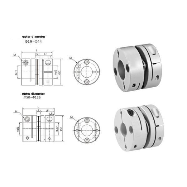 Зажмите соединение вала диска муфты алюминиевого сплава плотного мотора CNC соединяя круговое