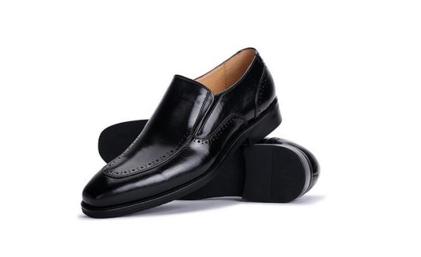 Slip On Brogue Mens Leather Dress Shoes Loafers Crocodile Pattern For Office