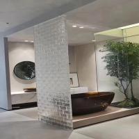 Office Wall Interior Glass Facade Curtain Mosaic Tile For Bathroom Color Glass Bricks