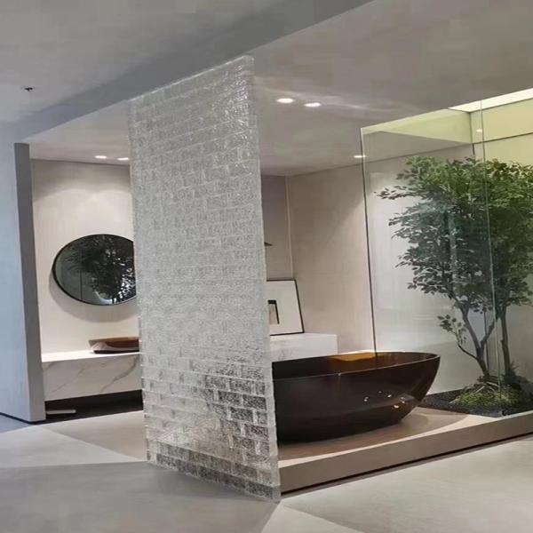 Blocos de cristal mosaico azulejo decoração parede divisória vidro sólido tijolo parede cortina