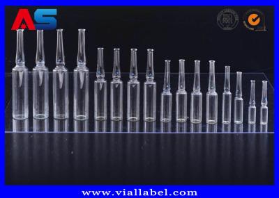 Eco Friendly Ampoule Clear Small Glass Vials 5ml For Medicine Liquid