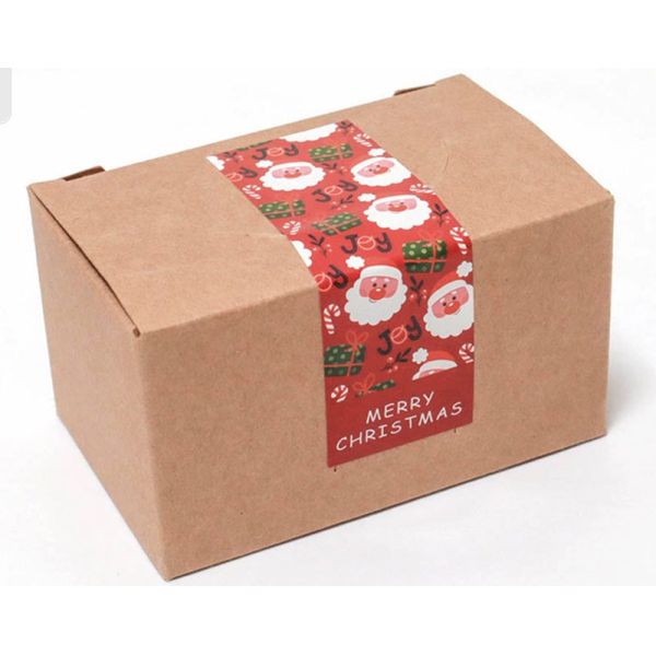 Personalised 2022 Christmas Box Sealing Sticker Removable Printable Labels