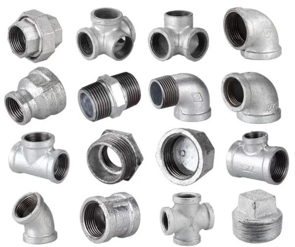Acessórios de tubos de ferro maleável galvanizados padrão União para conexão feminina flexível