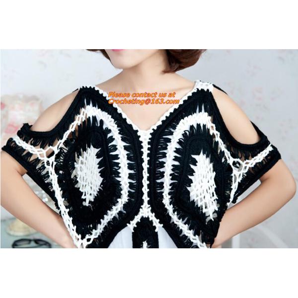 Blouse, Women, Hollow Out, Loose, Beach Crochet, Bikini, Blouses, Long Sleeve, Maxi Shirts