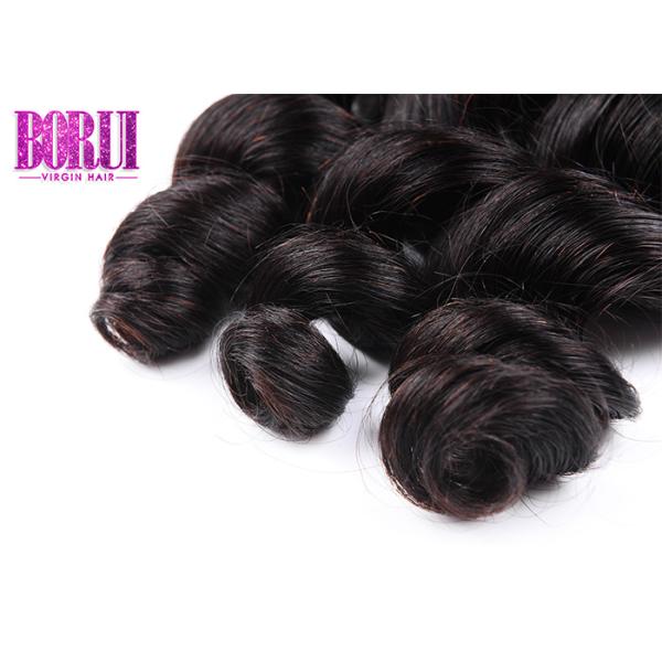 Mink Indian Human Hair Extensions Loose Wave Thick Ends Dyed Bleached Soft