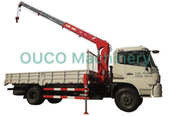 Semi Knuckle Telescopic Boom Truck Mounted Boom Crane With Steel Structure