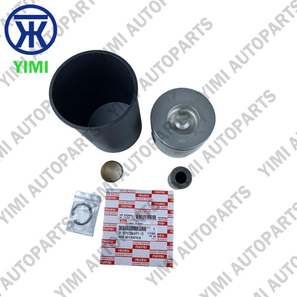 Wet Type Cylinder Liner Set with O-rings for Isuzu NPR66 4HF1 Engine - Centrifugally Cast High-Alloy Cast Iron Direct OEM Replacement