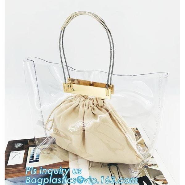 clear pvc bag ring handle handbag teenager handbag, PVC Jelly Tote bag Candy handbag, beach handbag, handle carrier, bag