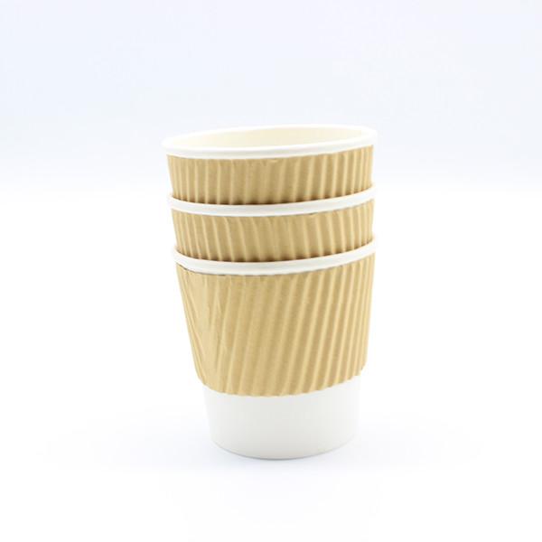 Single Wall Coffee Paper Cup Insulated Disposable Coffee Cups ISO9001