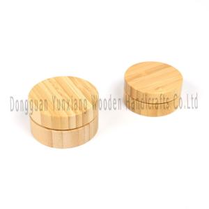 Bamboo Eco-Friendly Wooden Lid for Glass Cream Jar Face Cream, Moisturizer,
