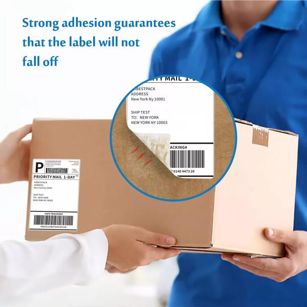 Tear Resistant Thermal Printing Label 4x6 Inch with Strong Adhesive