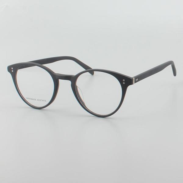 Retro Acetate Round Shape Anti Blue Light Eyeglasses For Kids