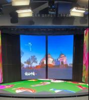 Pantalla LED de desplazamiento a todo color múltiple video de los paneles de pared de la estructura móvil mecánica