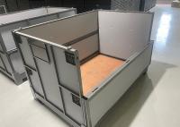 Logistique d'entrepôt Cage à palettes métalliques avec roues pour un transport pratique