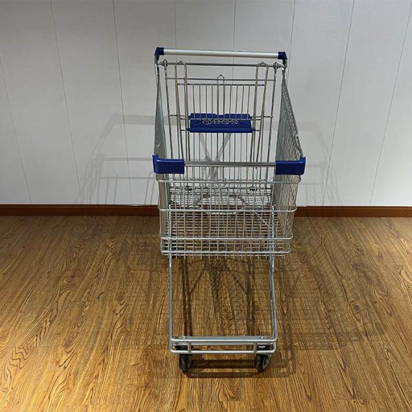 Chariot de supermarché australien de type 180L, modèle standard, divers, le plus vendu, avec plastique gris et roues de 5 pouces