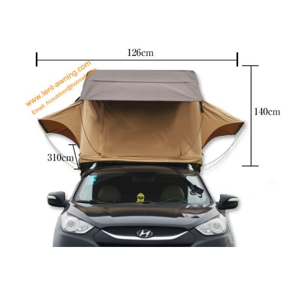 Outdoor 2-4 Persons Trailer Tent Waterproof Aluminum Poles Car Tent