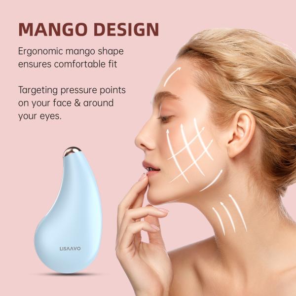 5W Red Light Facial Massager Heat And Anti Aging Vibration Massage Device