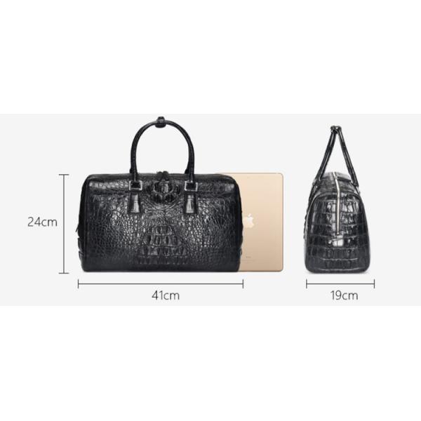 New crocodile-skin business travel carry-on handbag male high-end big volume business travel luggage briefcases