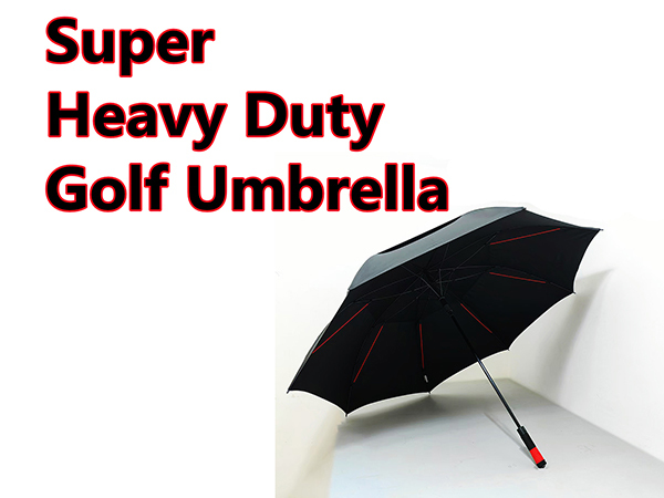 68 Inch Double Canopy Golf Umbrella Windproof With 280D Tear Resistant Fabric