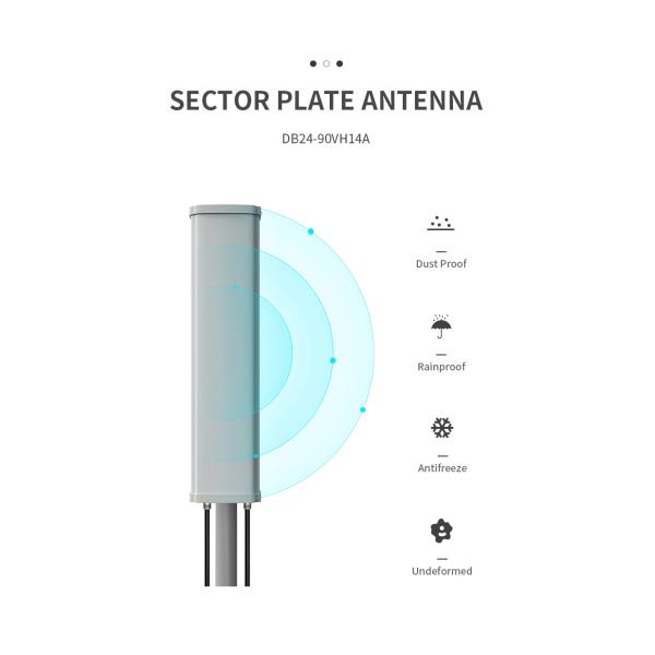 Базовая станция 4G LTE Антенна 2300 МГц для внешней панельной связи в цвете Грега