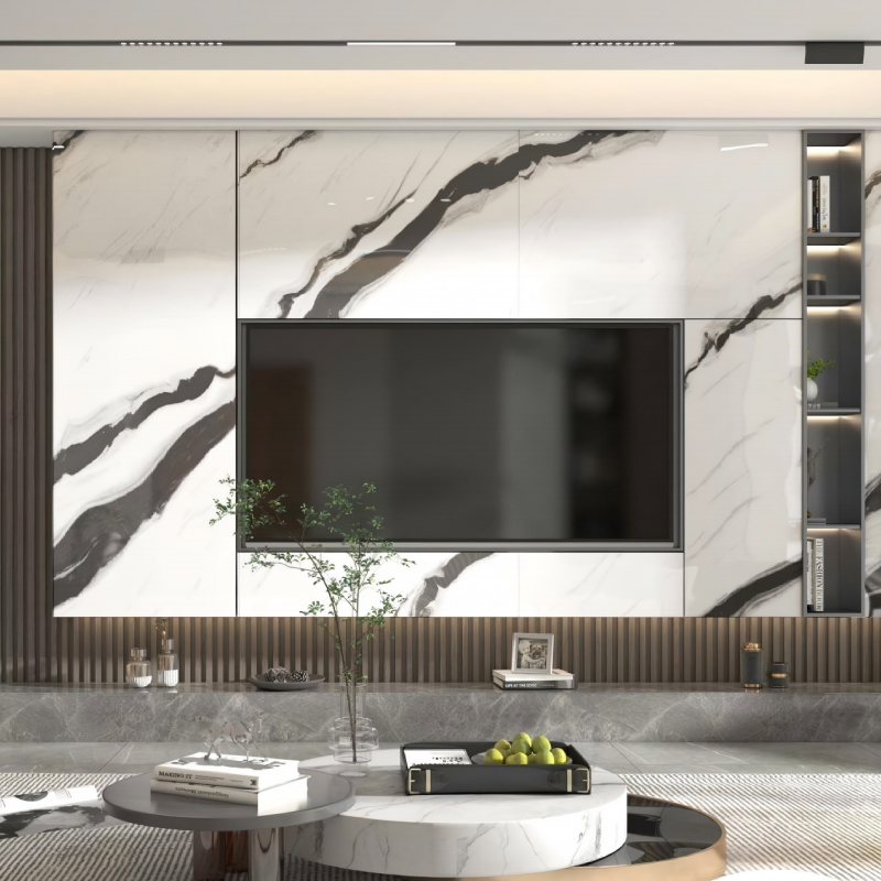 Smooth texture 600x1200mm modern porcelain tile polished finish perfect for high traffic residential and commercial areas