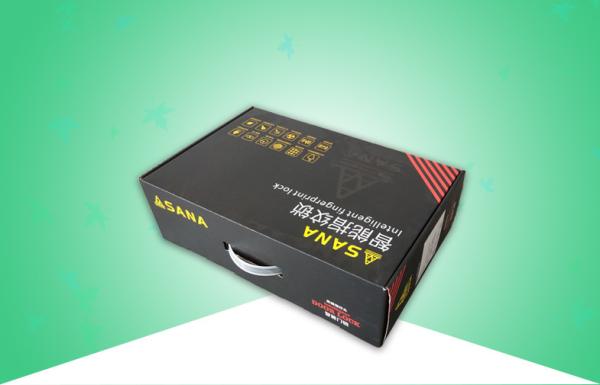 Boîte-cadeau imprimés par coutume de finition de Matt pour la serrure d'empreinte digitale, boîtes en carton ondulé