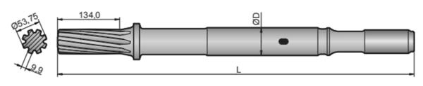 T51 Rock Drilling Shank Adapter For ATLAS Copco 2550UX