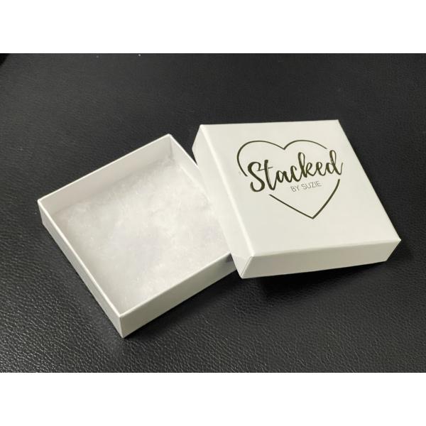 Customized Paper Jewelry Box 9x9x2.5cm (3.5*3.5*1 inches)